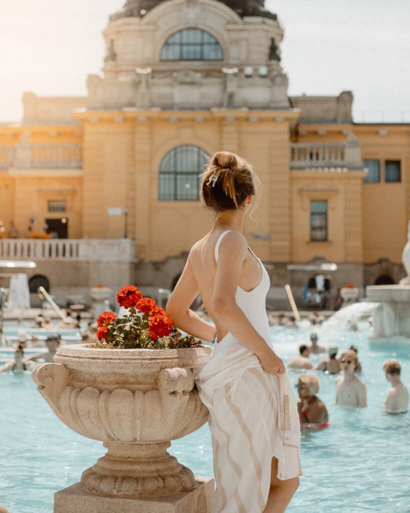 Szechenyi Baths outdoor Pool, Budapest