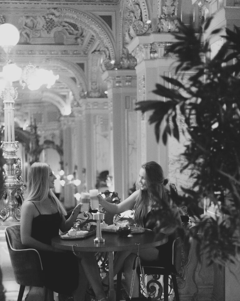 Dining at the New York Cafe Budapest, Hungary