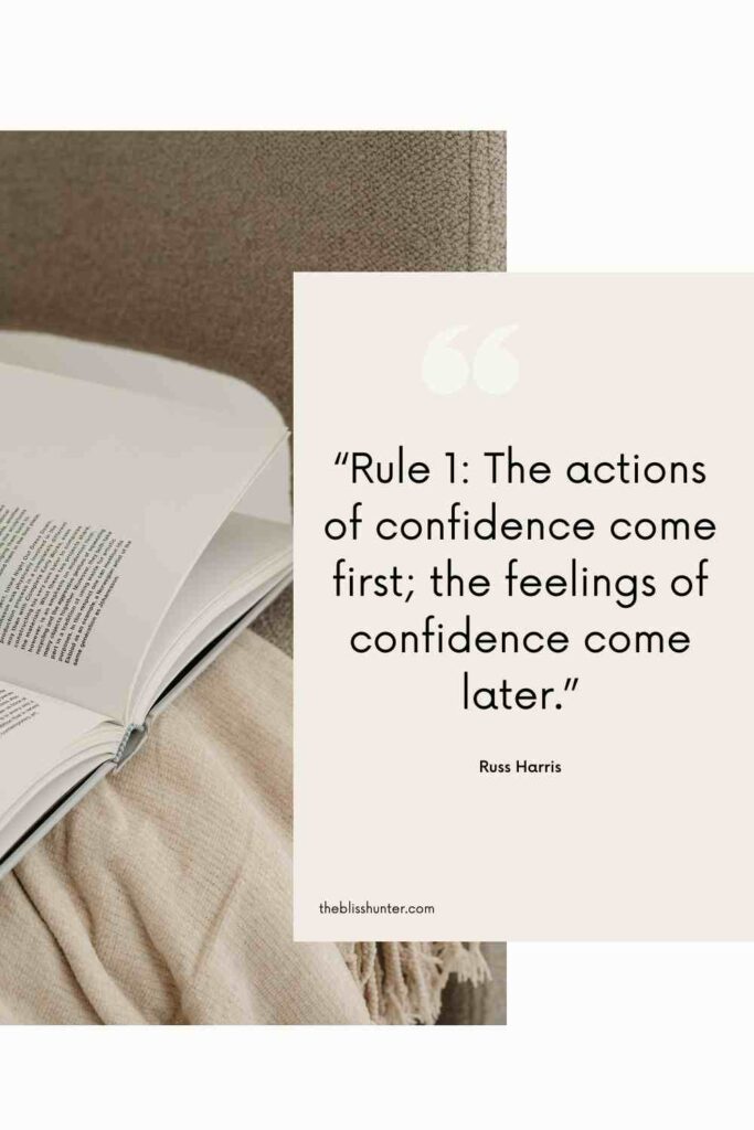 Books on self doubt - The Confidence Gap by Russ Harris Quote